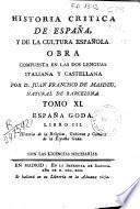 Historia crítica de España y de la cultura española