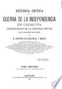 Historia crítica de la Guerra de la Independencia en Cataluña