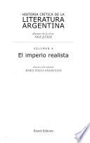 Historia crítica de la literatura argentina: El imperio realista