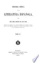 Historia crítica de la literatura española