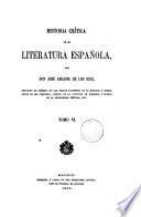 Historia crítica de la literatura española