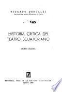 Historia crítica del teatro ecuatoriano