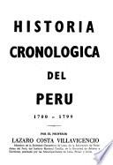 Historia cronológica del Perú