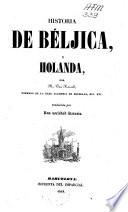 Historia de Béljica y Holanda