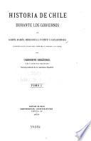 Historia de Chile durante los gobiernos de García Ramón