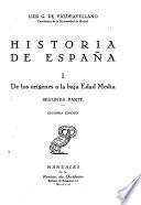 Historia de España: De los orígenes a la baja Edad Media