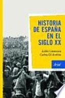Historia de España en el siglo XX