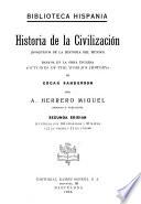 Historia de la civilización (bosquejos de la historia del mundo) basada en la obra inglesa Outlines of the world's history de Edgar Sanderson
