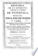 Historia de la conquista y poblacion de la Provincia de Venezuela