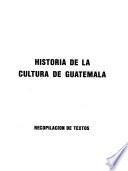 Historia de la cultura de Guatemala