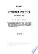 Historia de la economia politica en España