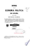 Historia de la economía política en España: (VIII, 505 p.)