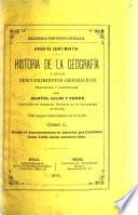 Historia de la geografia y de los descubrimientos geograficos escrita