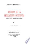 Historia de la literatura dominicana