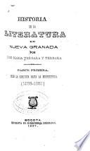 Historia de la literatura en Nueva Granada