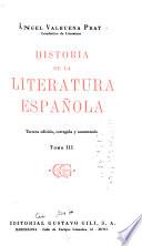 Historia de la literatura española: Epoca moderna