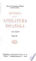 Historia de la literatura española