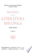 Historia de la literatura espanola