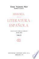 Historia de la literatura española