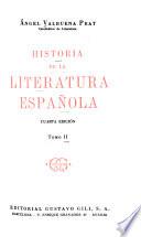 Historia de la literatura española