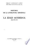 Historia de la literatura española