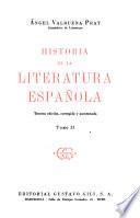 Historia de la literatura española: Los siglos de oro