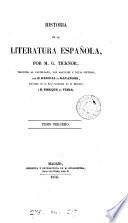 Historia de la literatura española, tr. con adiciones y notas por P. de Gayangos y E. de Vedia