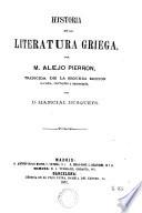 Historia de la literatura griega