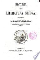 Historia de la literatura griega