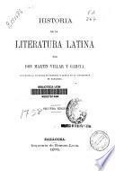 Historia de la literatura latina