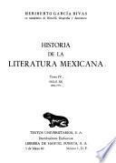 Historia de la literatura mexicana