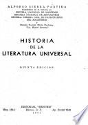 Historia de la literatura universal