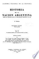 Historia de la nación argentina: (1), 4(2), 5(1) and 5(2)