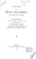 Historia de la Real academia de ciencias y artes