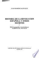 Historia de la revolución española y otros escritos