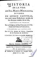 Historia de la vida de Sta. Maria Magdalena