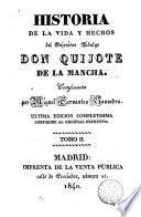 Historia de la vida y hechos del ingenioso hidalgo Don Quijote de la Mancha,2