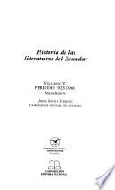 Historia de las literaturas del Ecuador