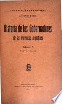 Historia de los gobernadores de las provincias argentinas: Salta, Jujuy
