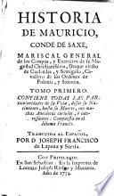 Historia de Mauricio, Conde de Saxe ...