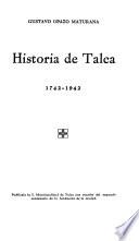 Historia de Talca, 1742-1942