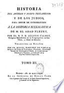 Historia del Antiguo y Nuevo Testamento y de los judios