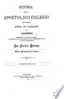 Historia del Apostólico Colegio de Nuestra Señora de Guadalupe de Zacatecas