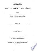 Historia del Derecho Espanol