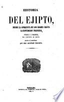 Historia del Ejipto [sic]