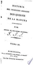 Historia del ingenioso hidalgo don Quixote de la Mancha: (332,[3] p.). -Tomo IV (366,[6] p.)