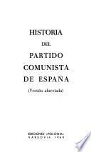 Historia del Partido Comunista de España