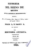 Historia del reino de Quito en la América meridional