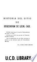 Historia del sitio de Huajuapam de Leon, Oax