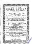 Historia Eclesiastica Del Reino Y Obispado De Iaen